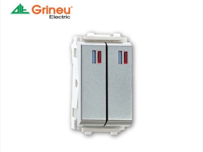 Công tắc đôi 1 chiều loại nhỏ 16A